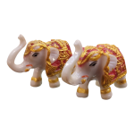 Elephant pair Resin