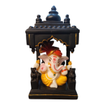 Lord Ganesha on a Regal Resin Sinhasan