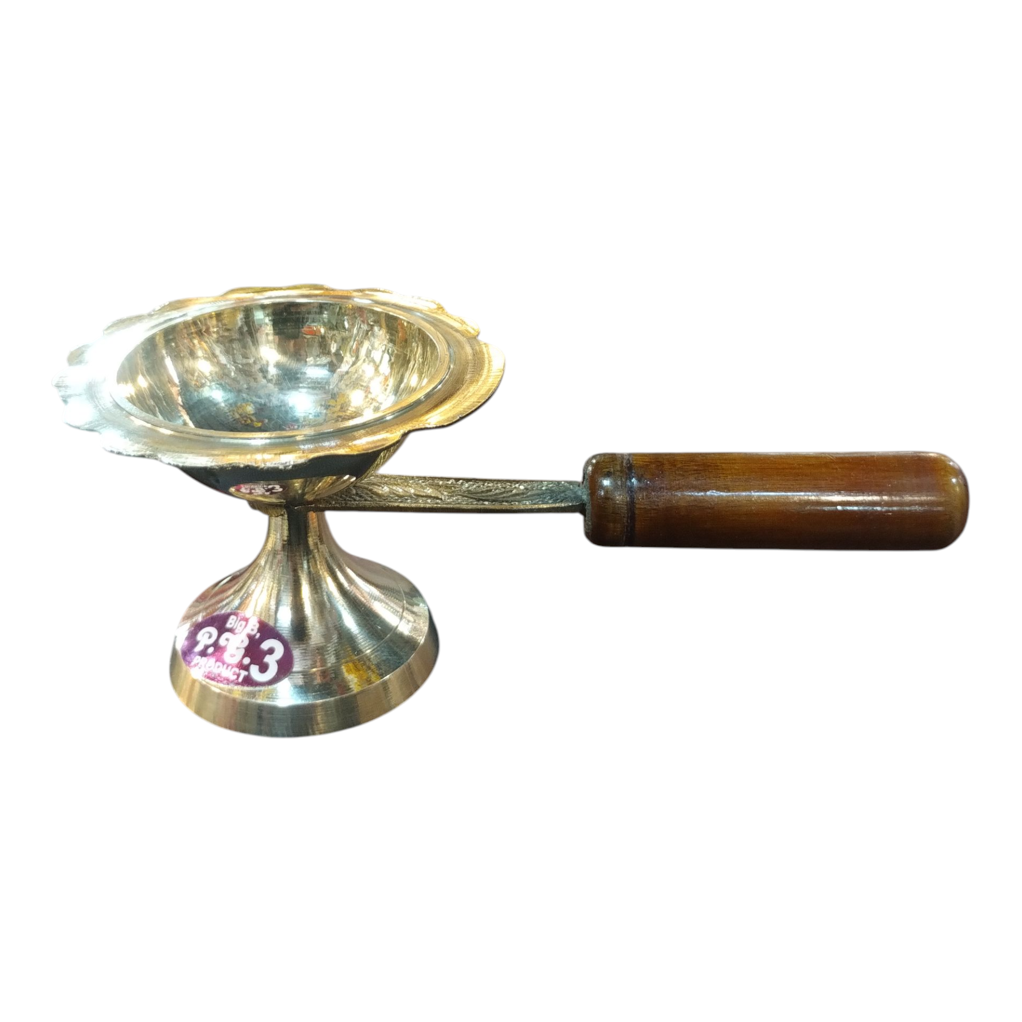 IMG_20251124_121004565 Brass dhoop aarti with wooden handle - Image 1