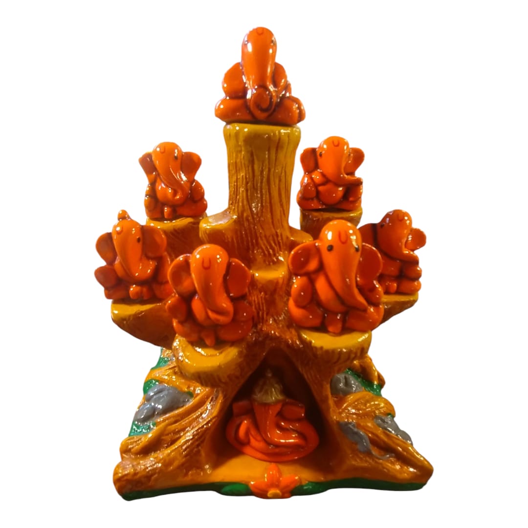 ganpati 4 Asthvinayak Ganesh in Tree - Image 1